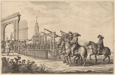 Einzug von Maria de Medici in Amsterdam [Tafel 1 von 6] von Pieter Nolpe
