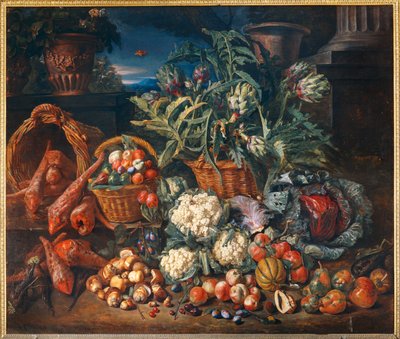 Stillleben: Gemüse und Früchte von Pieter Snyers