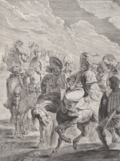 Ein türkischer Prinz zu Pferd, ca. 1620-25 von Pieter Soutman