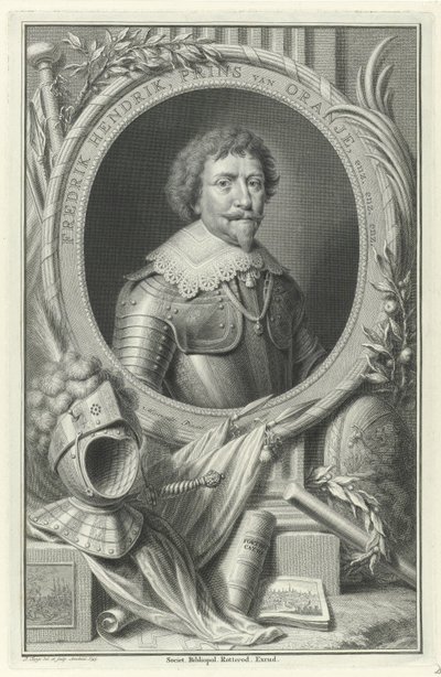Porträt von Friedrich Heinrich, Prinz von Oranien-Nassau von Pieter Tanjé