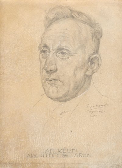 Porträt des Architekten Jan Rebel von Pieter Willem van Baarsel