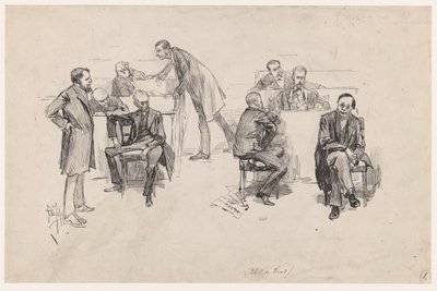 Das Abgeordnetenhaus während der Debatte über die Verfassungsänderung im Jahr 1887 von Pieter de Josselin