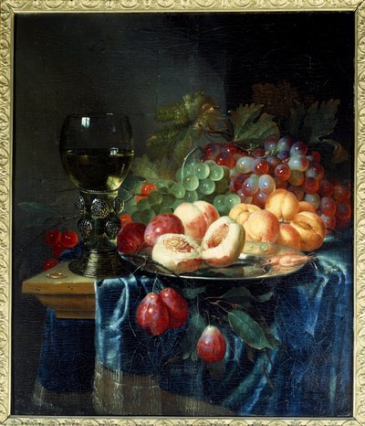 Früchte und Wein. Gemälde von Pieter De Ring (1615-1660) von Pieter de Ring
