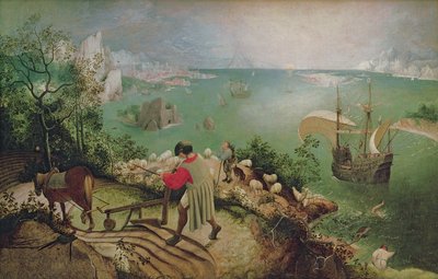 Landschaft mit dem Sturz des Ikarus, ca. 1558 von Pieter Bruegel the Elder