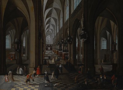 Innenraum der Kathedrale von Antwerpen, 1651 von Pieter the Elder Neeffs