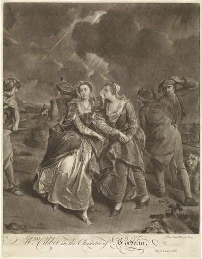 Schauspielerin Susannah Maria Cibber in der Rolle der Cordelia von Pieter van Bleeck