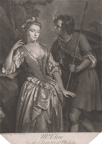 Mrs. Clive in der Rolle der Philida von Pieter van Bleeck