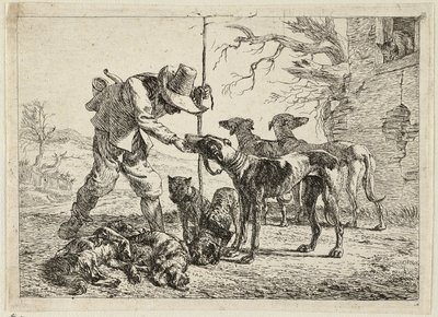 Jäger mit sieben Hunden von Pieter van Laer
