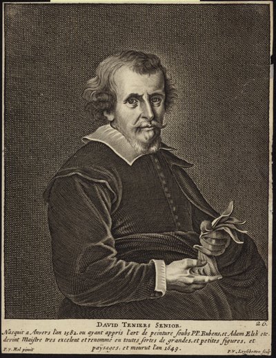Porträt von David Teniers dem Älteren von Pieter van Mol