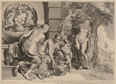 Erichthonius in seinem Korb von Pieter van Sompel after Sir Peter Paul Rubens