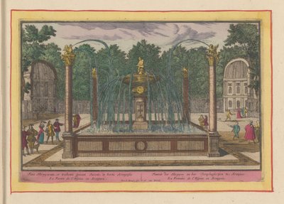 Brunnen des Dornzieher in den Gärten des Königlichen Palastes von Aranjuez von Pieter van den Berge