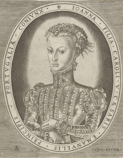 Porträt von Johanna von Habsburg von Pieter van der Heyden