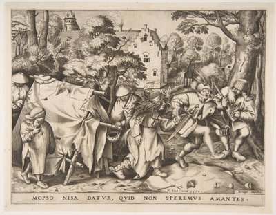 Die schmutzige Braut oder die Hochzeit von Mopsus und Nisa, 1570 von Pieter van der Heyden