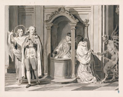 Beichte oder Buße aus Die sieben Sakramente von Pietro Antonio Novelli