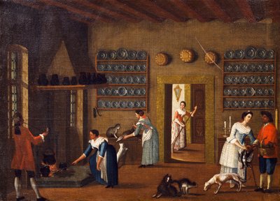 Die Küche in der Villa von Pietro Longhi