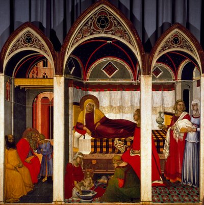 Triptychon der Geburt der Jungfrau von Pietro Lorenzetti