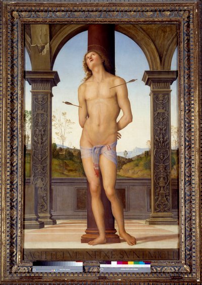 Das Martyrium des Heiligen Sebastian von Pietro Perugino