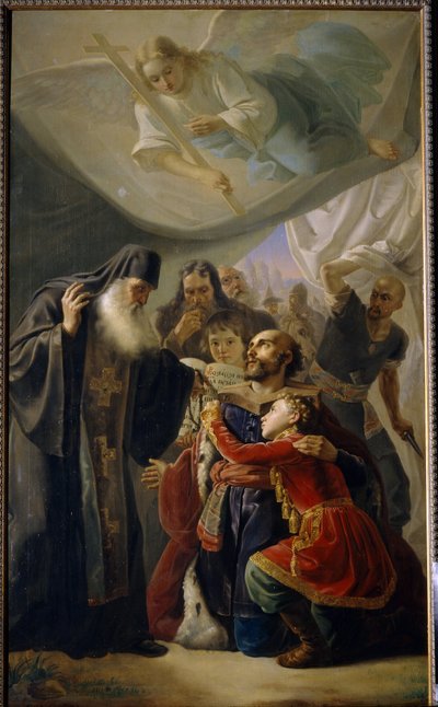 Der Abschied des Großfürsten Michael von Twer (Michael III der Heilige) von Pimen Nikitich Orlov