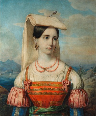 Porträt von Sophia Michailovna Sollogub von Pimen Nikitich Orlov