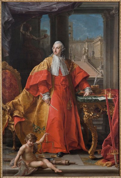 Porträt von Abbondio Rezzonico, 1766 von Pompeo Girolamo Batoni