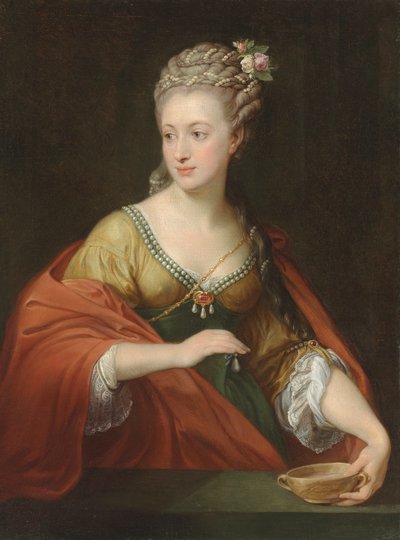 Porträt von Alexandra Evtikhievna Demidova 1724-1789 als Cleopatra, frühe 1770er von Pompeo Girolamo Batoni