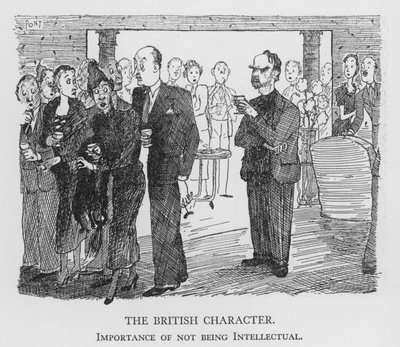 Der britische Charakter, Bedeutung davon, nicht intellektuell zu sein von Pont