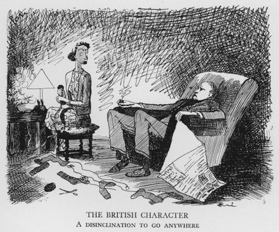 Der britische Charakter, Eine Abneigung, irgendwohin zu gehen von Pont