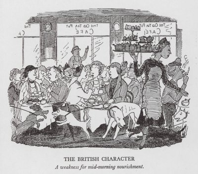 Der britische Charakter, eine Schwäche für die Vormittagsverpflegung von Pont (1908 40)