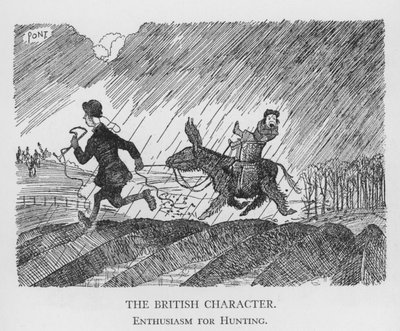 Der britische Charakter, Begeisterung für die Jagd von Pont