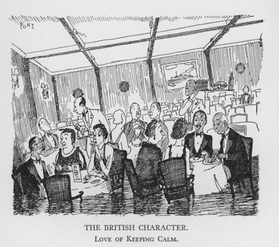 Der britische Charakter, Liebe zur Ruhe (Lithografie) von Pont