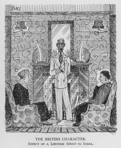 Der britische Charakter; Wirkung eines lebenslangen Aufenthalts in Indien (Lithographie) von Pont