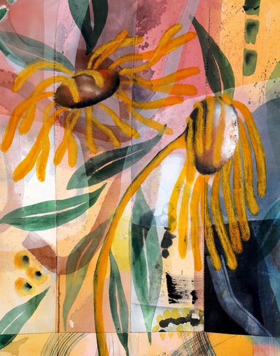 Lebhafte Gelbe Botanicals von Poonam Choudhary