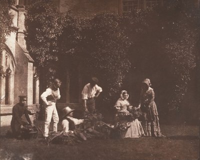 Die Obstverkäufer, ca. 1845 von Possibly by William Henry Fox Talbot.