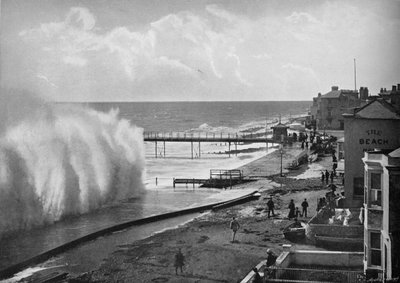 Ein großes Meer bei Bognor, ca. 1896 von Poulton and Co