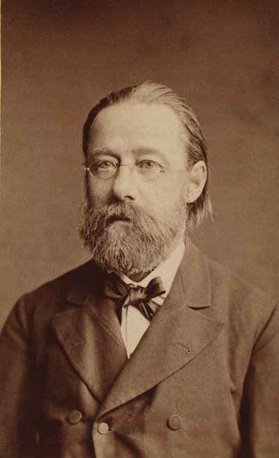 Porträt des Komponisten Bedrich Smetana, 1878 von Prague . Photo studio J. Mulac