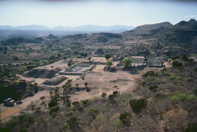 Luftaufnahme der Stadt, Spätklassische Periode von Pre Columbian