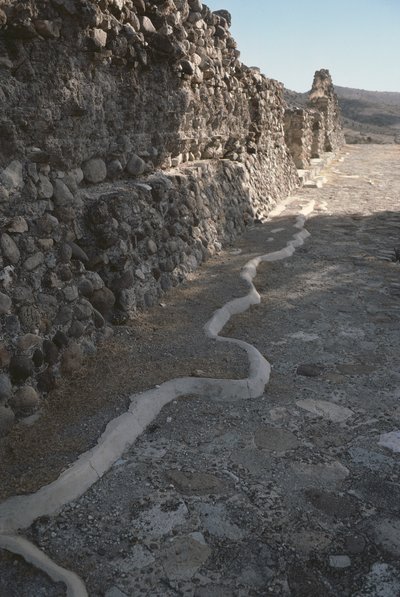 Überreste der Stadtmauern, Spätklassische Periode von Pre Columbian