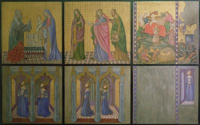 Rekonstruktion eines Wandgemäldes ursprünglich in der St. Stephen
