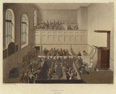 Newgate von Pugin and Rowlandson