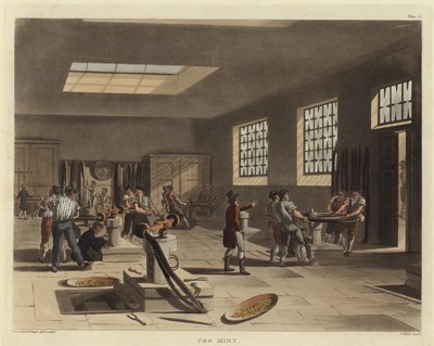 Die Münze von Pugin and Rowlandson