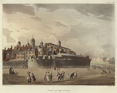 Ansicht des Turms von Pugin and Rowlandson