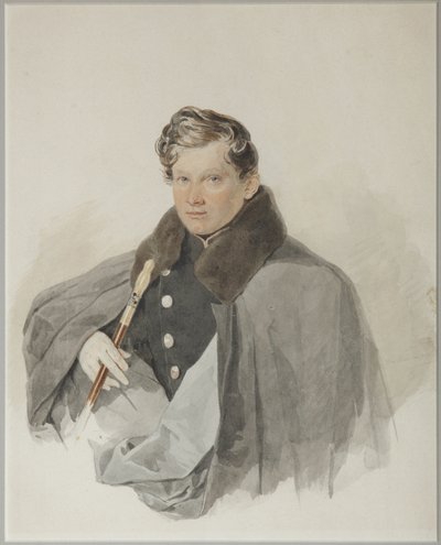 Porträt von Graf Sergey Vasilyevich Trubetskoy 1815-1859, 1835 von Pyotr Fyodorovich Sokolov