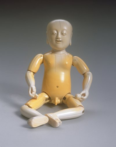 Gelenkfigur eines Jungen, Kangxi-Periode (1662-1722) von Qing Dynasty Chinese School