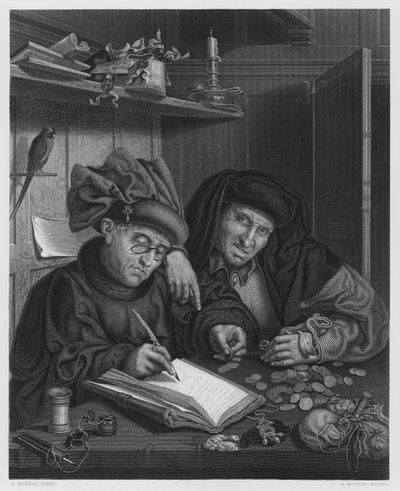 Die Geizhälse von Quentin (after) Massys or Metsys