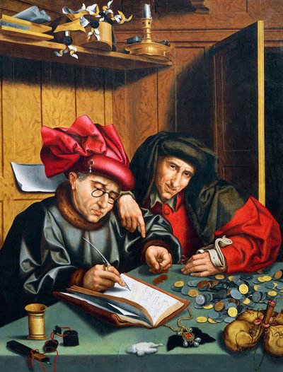 Geldverleiher, ca. 1515 von Quentin Massys or Matsys