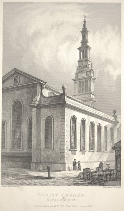 Christ Church, Newgate Street von R. W. Billings