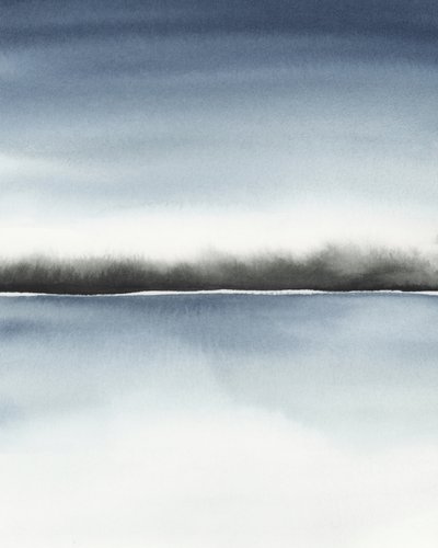 Nebliger blauer Horizont von Rachel Elise
