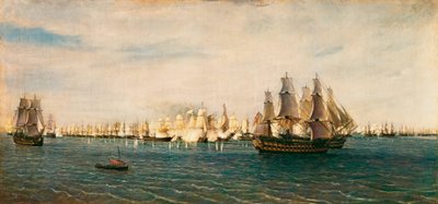 Die Schlacht von Trafalgar, 21. Oktober 1805 von Rafael Monleon y Torres