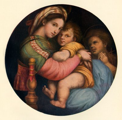 Die Madonna della Sedia, um 1514, um 1912 von Raffaello Sanzio Raphael