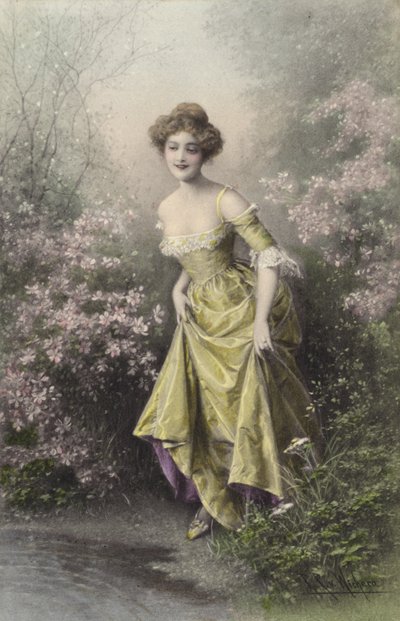 Mädchen in Gelb von Raimund Ritter Von Brennerstein Wichera